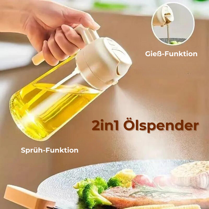 2 in 1 Ölspender-Sprühflasche