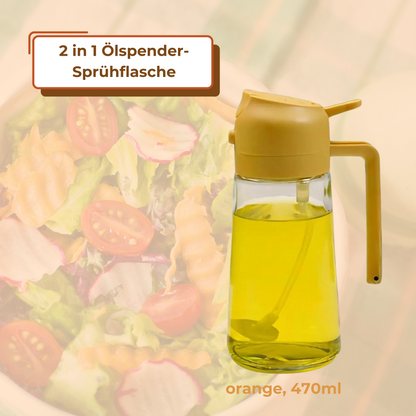 2 in 1 Ölspender-Sprühflasche