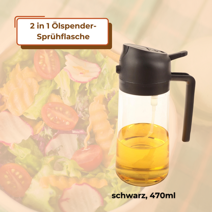 2 in 1 Ölspender-Sprühflasche