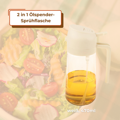 2 in 1 Ölspender-Sprühflasche